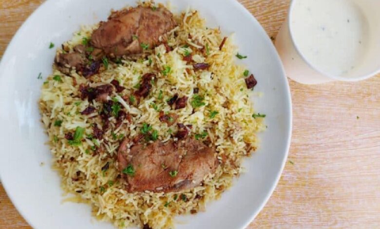 طرز تهیه بریانی مرغ عربی خانگی